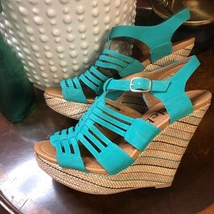 Fun summer wedges